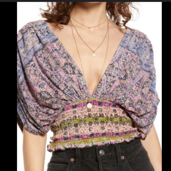 Free People Tops - Free People Multicolor Cropped Top
